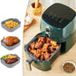 3Pcs Set Reusable Silicone Air Fryer Pot with Gloves