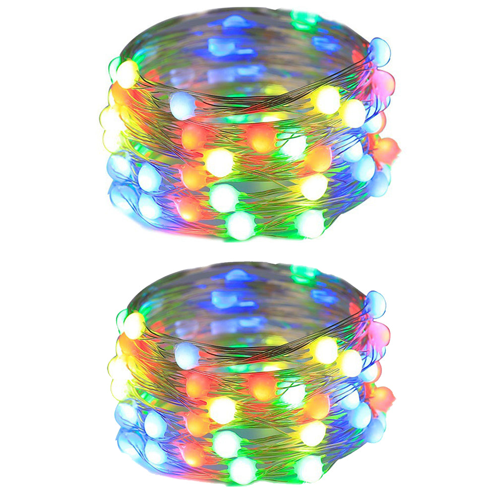 2Pcs Smart String Lights RGB Color Changing Lights String APP Control