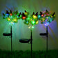 2-Pack Solar Powered Pine Cone Flowers Lights Christmas Garden Decorations