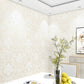 Kitchen European Style 3D Damask Flocking Non-Woven Wallpaper for Home Decoration