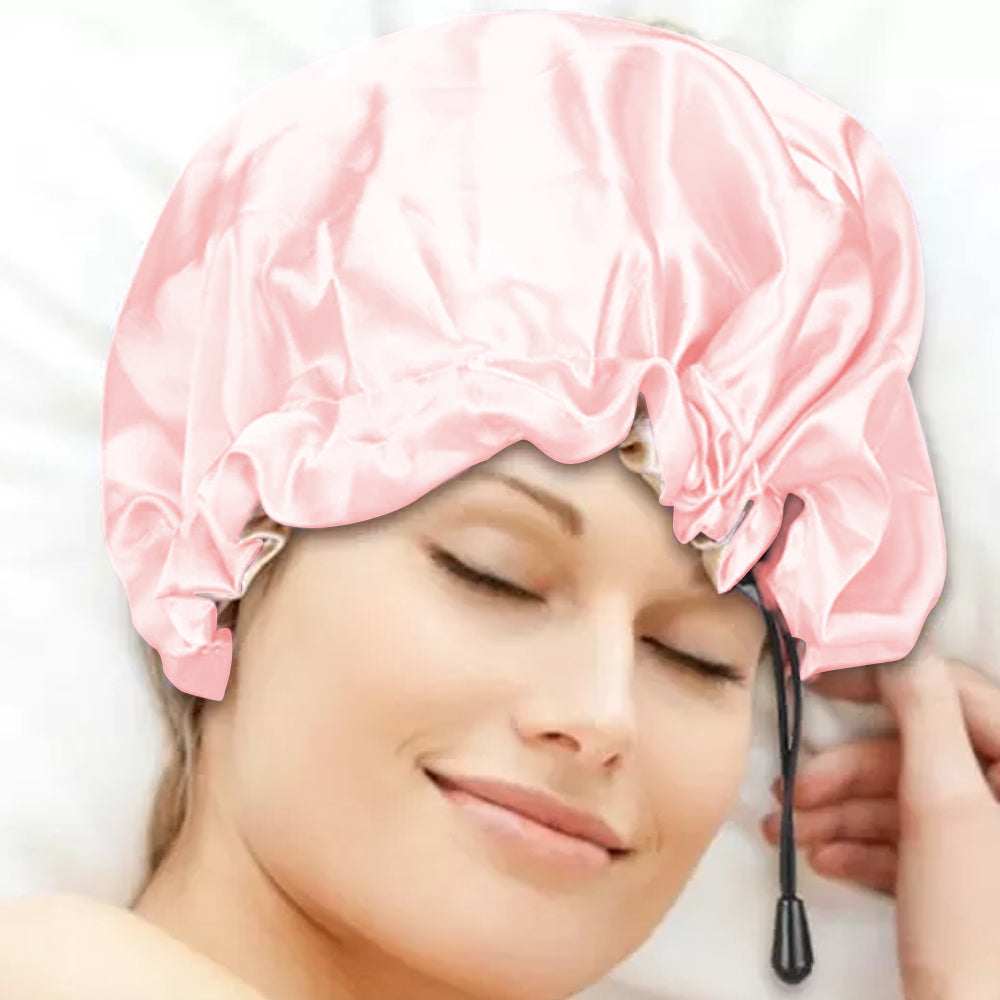Women Double Layer Satin Silk Sleep Hat Hair Care Sleeping Bonnet Night Cap