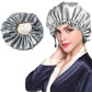Women Double Layer Satin Silk Sleep Hat Hair Care Sleeping Bonnet Night Cap