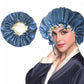 Women Double Layer Satin Silk Sleep Hat Hair Care Sleeping Bonnet Night Cap