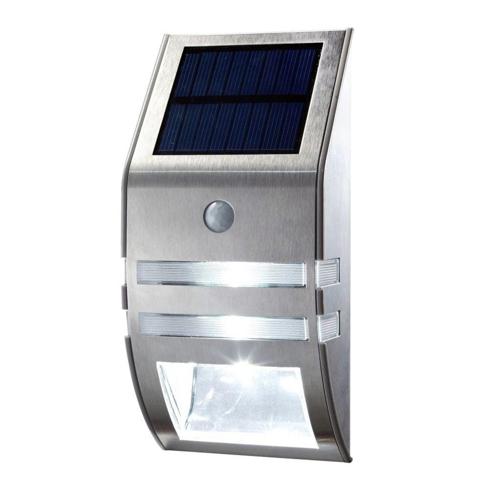 2Pcs Wireless Motion Sensor Solar 2 LED Wall Outdoor Garden Light