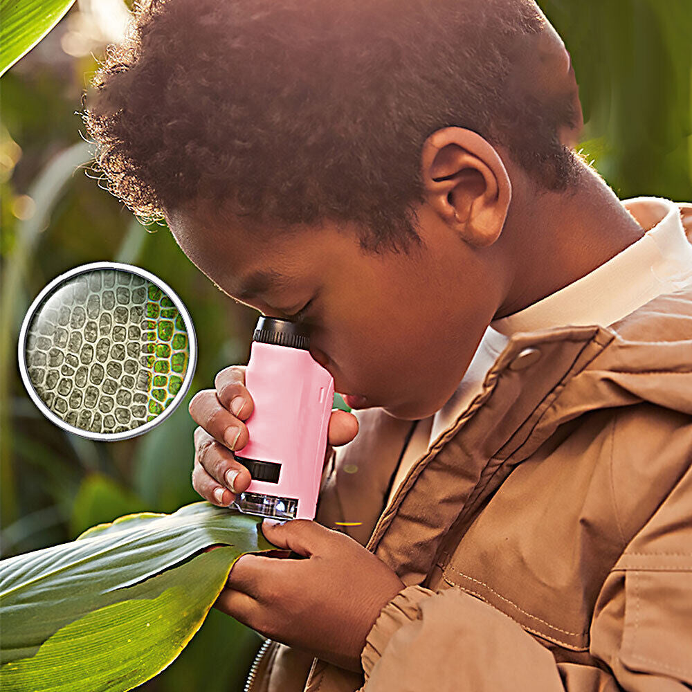 Handheld Pocket Microscope Science Toys Educational Kit for Portable