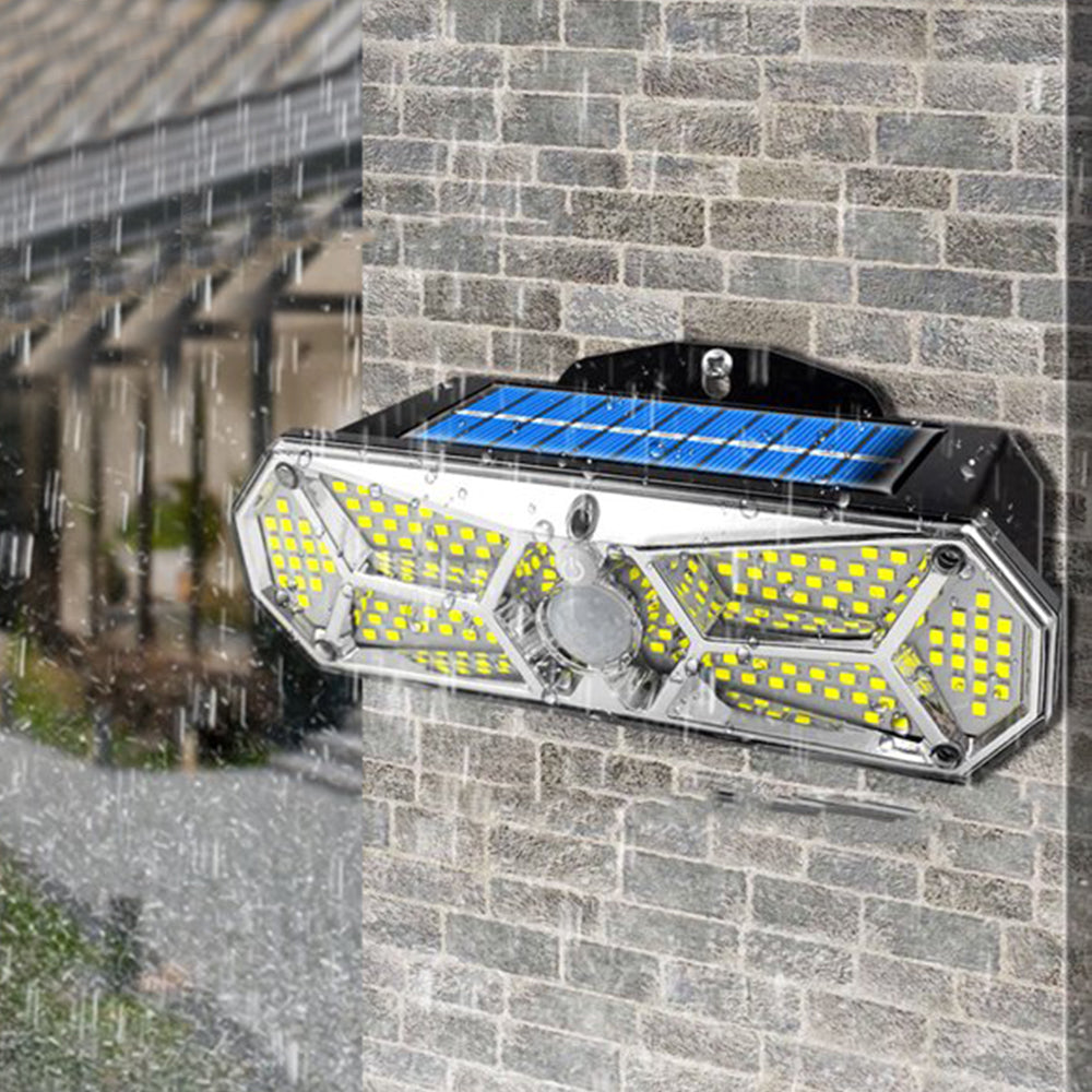 126 LED Solar Powered Motion Sensor Wall Lamp