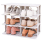 Open Design Free Combination Shoe Organizer Stackable Shoe Rack