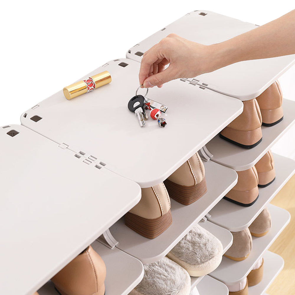 Open Design Free Combination Shoe Organizer Stackable Shoe Rack