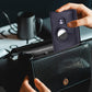 Men's Credit Card Holder with AirTag Slot Pop-up Wallet RFID Wallet