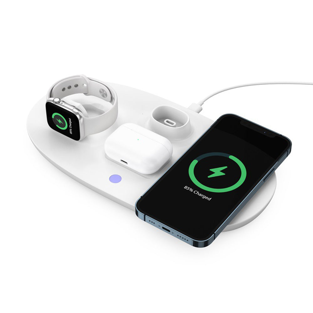 4-in-1 USB Plug Qi Wireless Charging Station for Apple Samsung