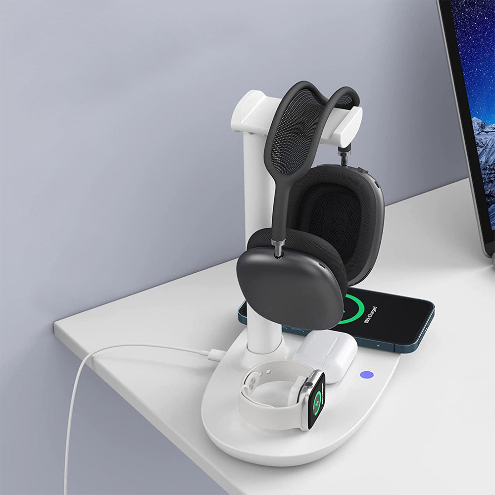 4-in-1 USB Plug Qi Wireless Charging Station for Apple Samsung