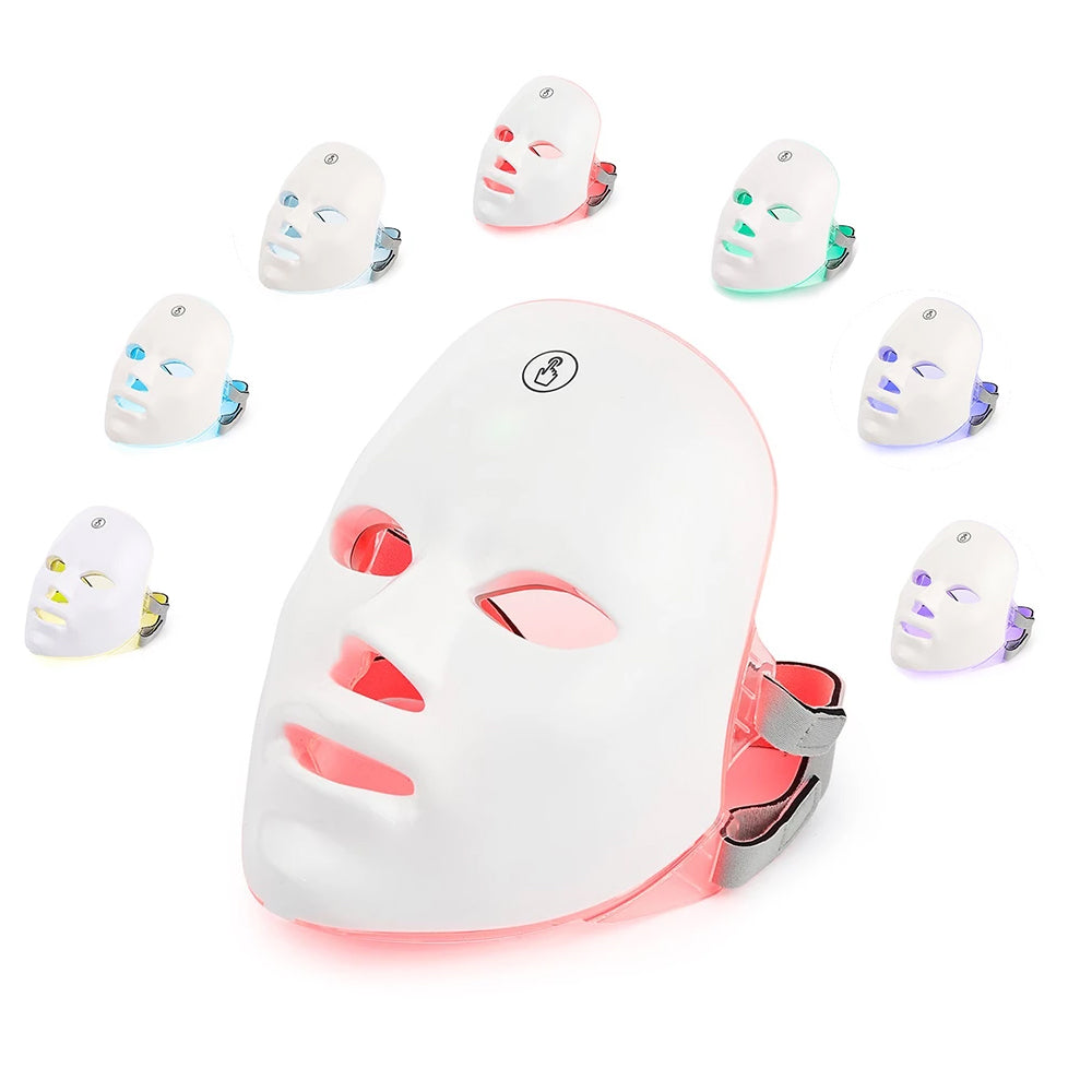 7 Color LED Face Mask Light therapy Skin Rejuvenation Photon Mask