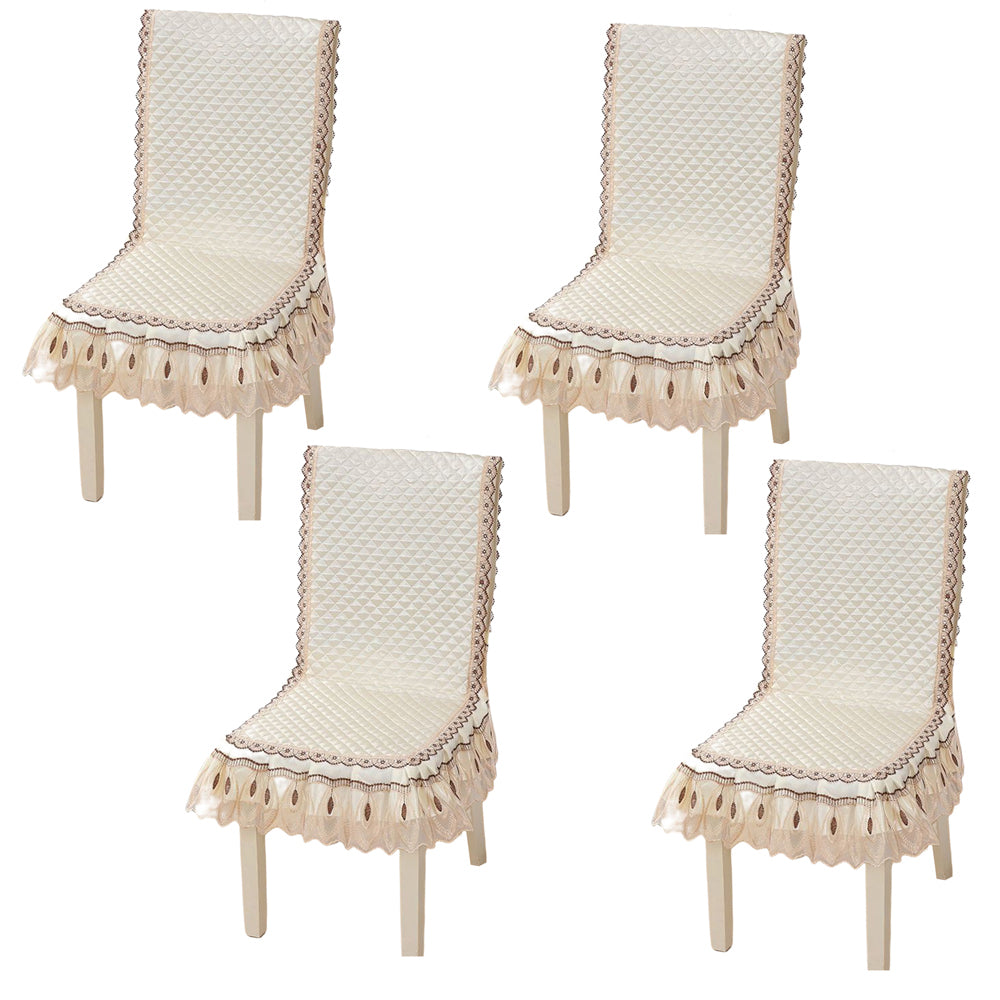 4Pcs Siamese Chair Cover Non-Slip Thickened Stretch Slipcover Seat Cover