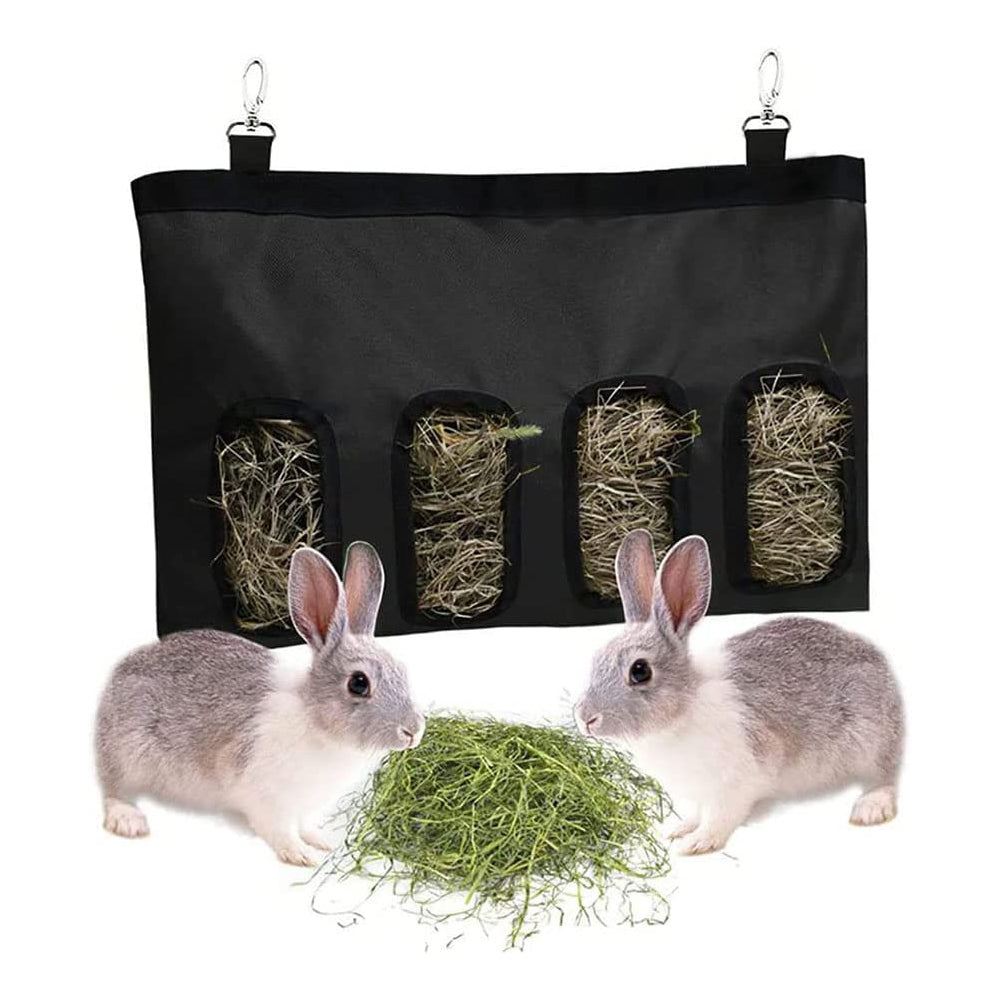 Rabbit Guinea Pig Small Animal Pet 2/4 Holes Hanging Weed Storage Feeding Bag