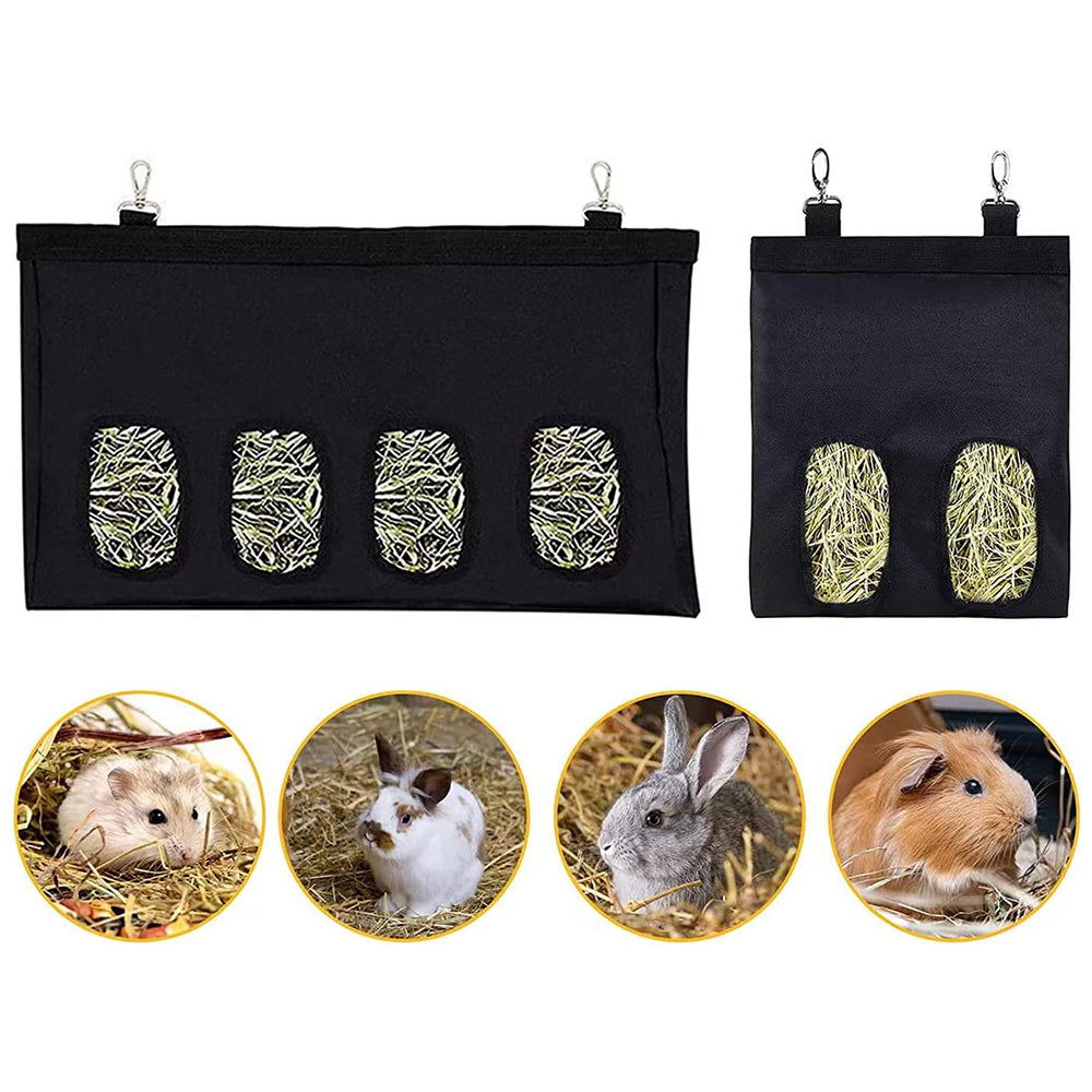 Rabbit Guinea Pig Small Animal Pet 2/4 Holes Hanging Weed Storage Feeding Bag