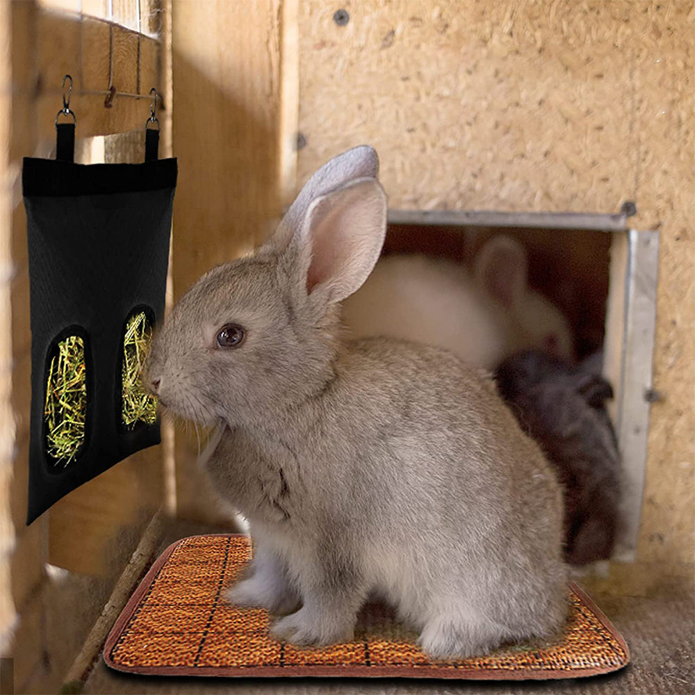 Rabbit Guinea Pig Small Animal Pet 2/4 Holes Hanging Weed Storage Feeding Bag