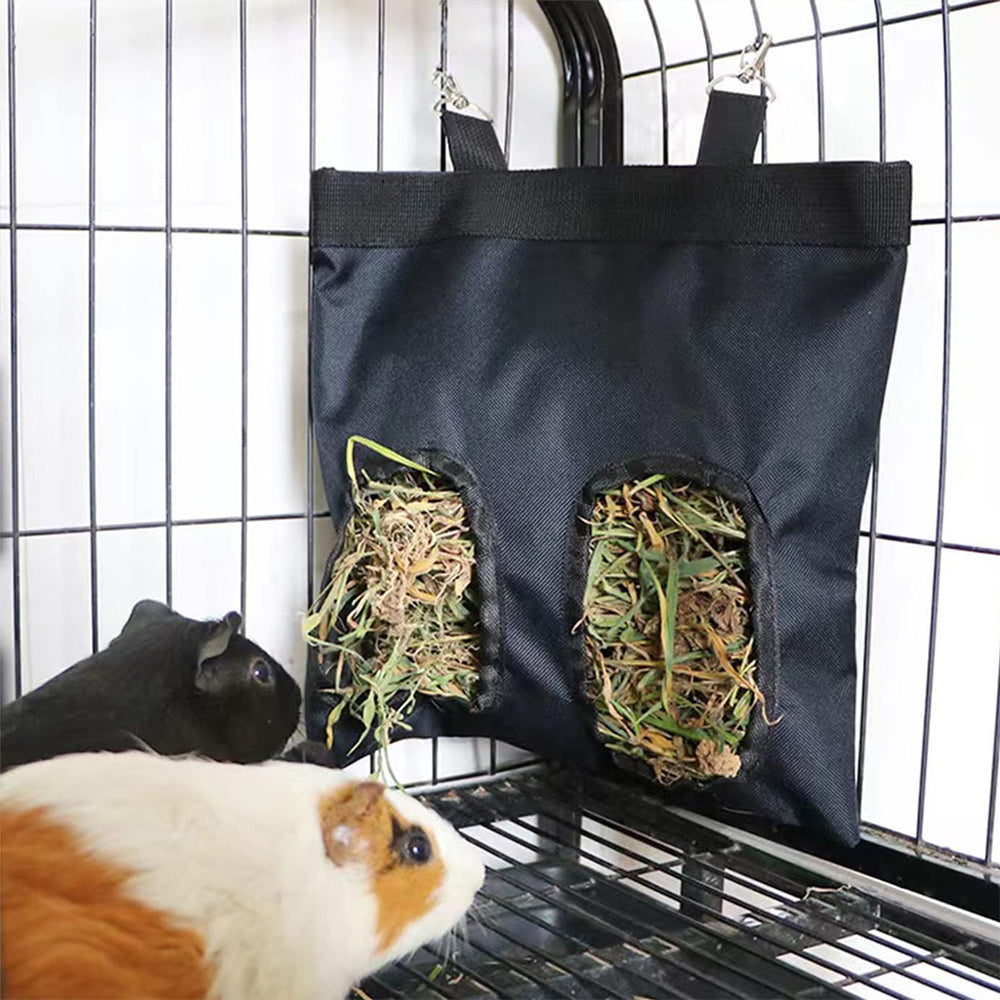 Rabbit Guinea Pig Small Animal Pet 2/4 Holes Hanging Weed Storage Feeding Bag
