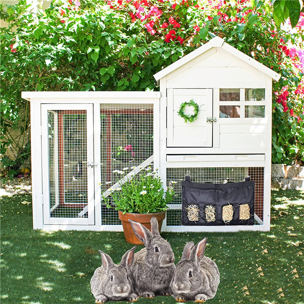 Rabbit Guinea Pig Small Animal Pet 2/4 Holes Hanging Weed Storage Feeding Bag