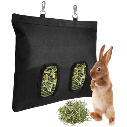 Rabbit Guinea Pig Small Animal Pet 2/4 Holes Hanging Weed Storage Feeding Bag