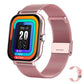 Heart Rate Monitoring Sports Bluetooth Smart Watch with 1 Steel Strap and 1 Silicone Strap