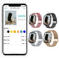 Heart Rate Monitoring Sports Bluetooth Smart Watch with 1 Steel Strap and 1 Silicone Strap