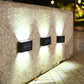 2 Pack 10LED Solar Wall Lights Water-resistant Garden Outdoor Fence Yard