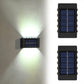 2 Pack 10LED Solar Wall Lights Water-resistant Garden Outdoor Fence Yard