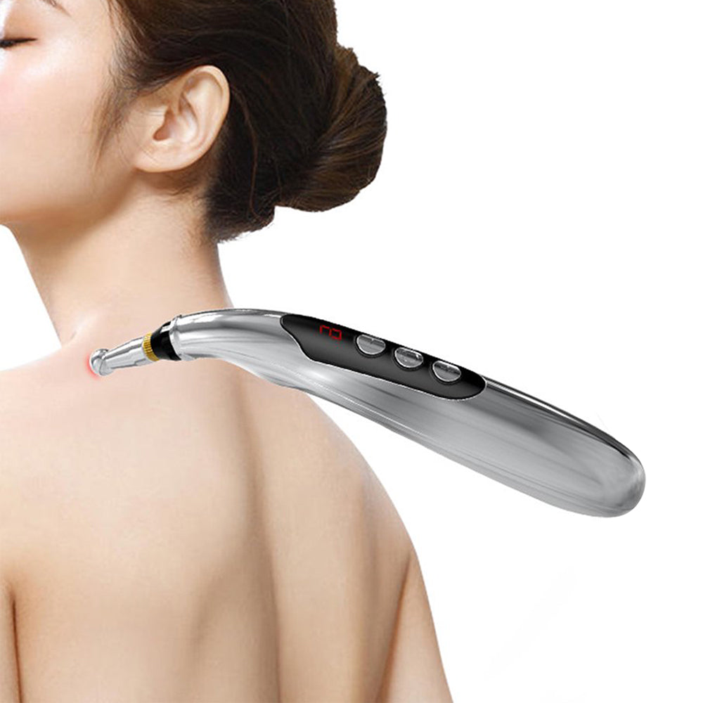 Electric Acupuncture Pen Body Head Neck Massager Meridian Energy Heal Pen