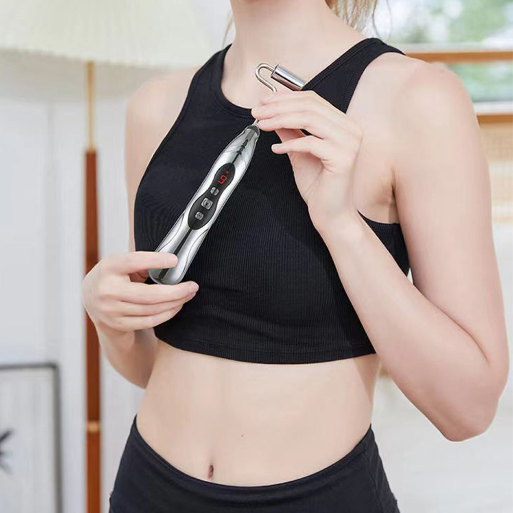 Electric Acupuncture Pen Body Head Neck Massager Meridian Energy Heal Pen