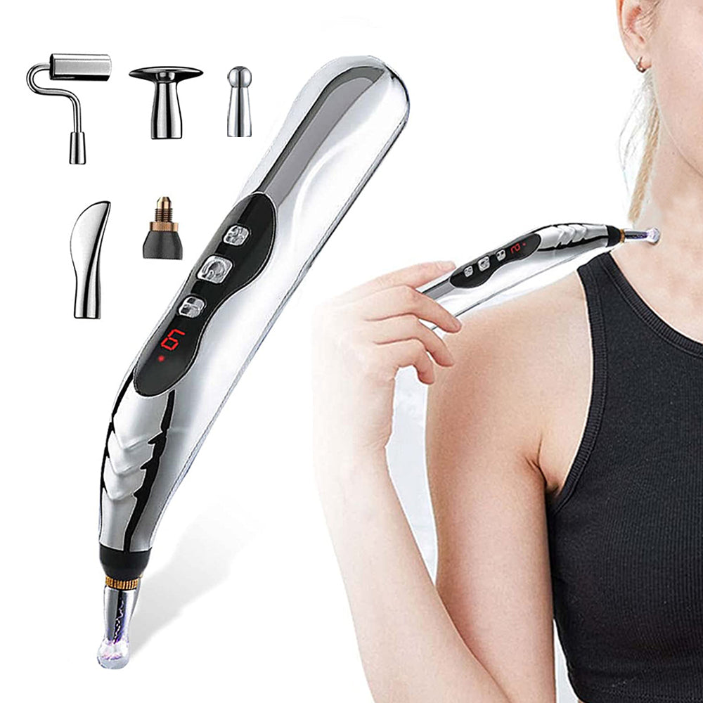 Electric Acupuncture Pen Body Head Neck Massager Meridian Energy Heal Pen
