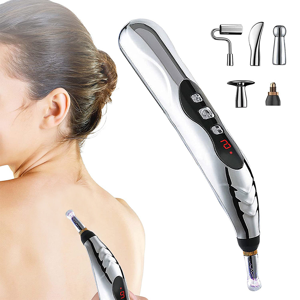 Electric Acupuncture Pen Body Head Neck Massager Meridian Energy Heal Pen