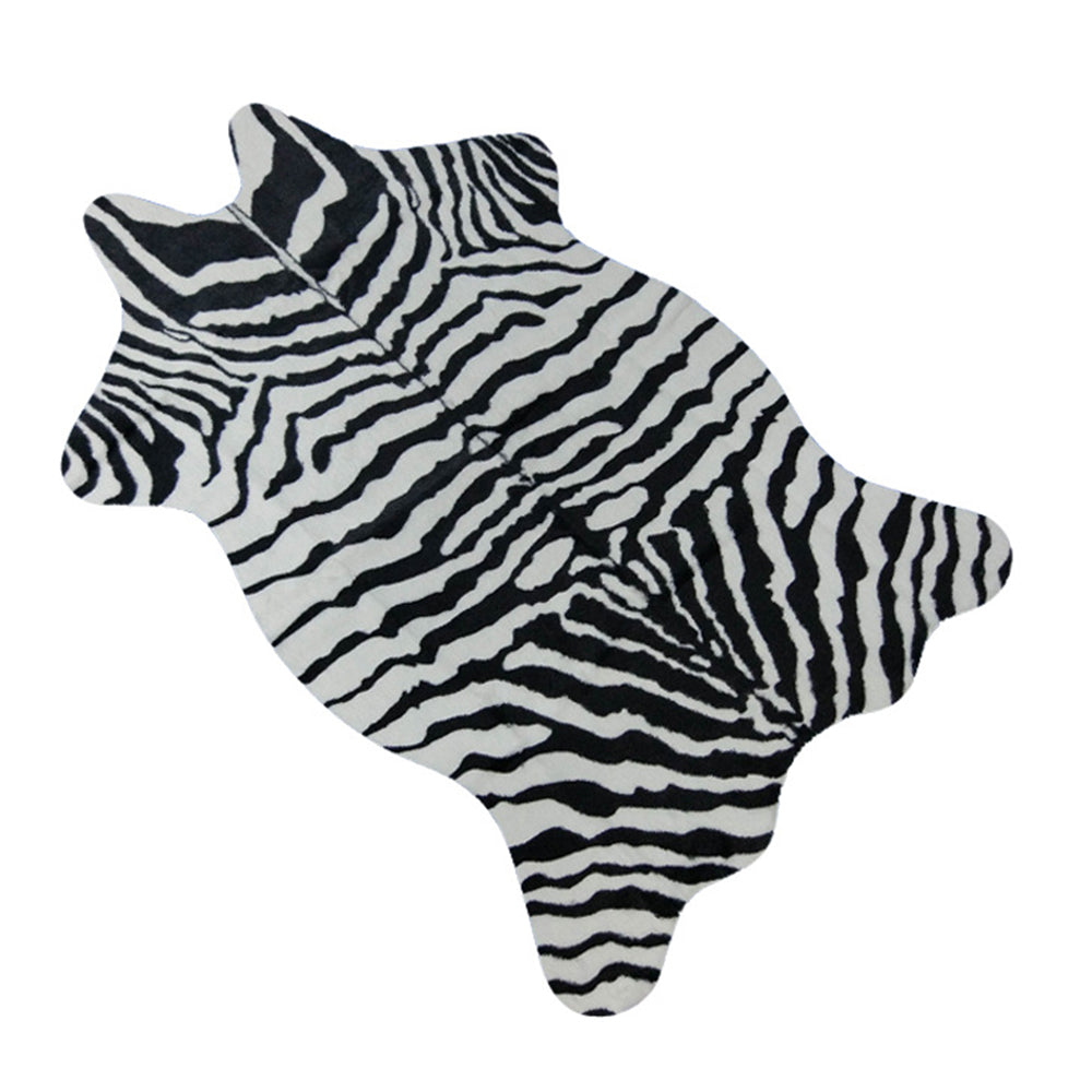 Cute Cow Print Rug Western Decor for Living Room-Zebra