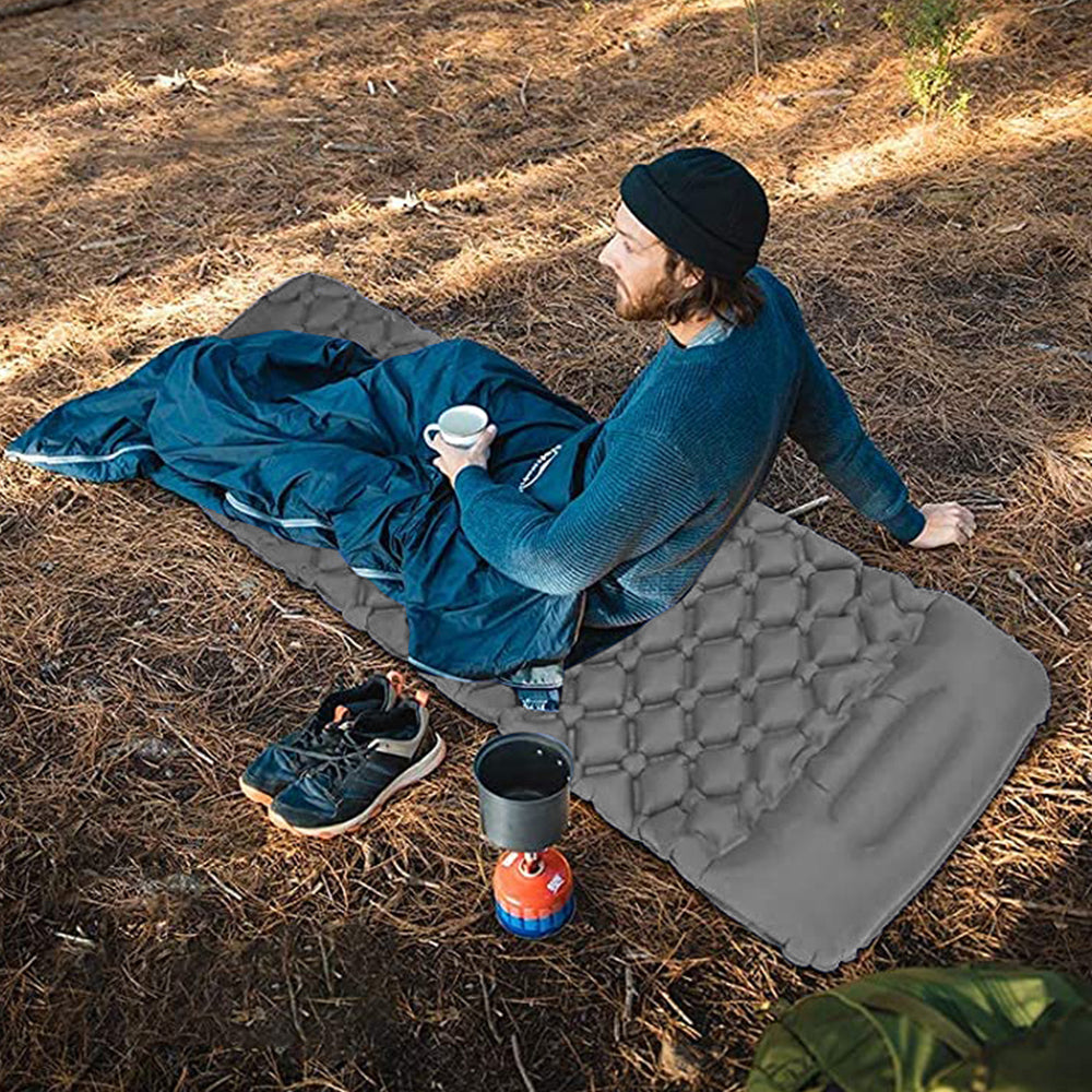 Inflatable Cushion Outdoor Camping Sleeping Pad Portable Soft TPU Air Mattress