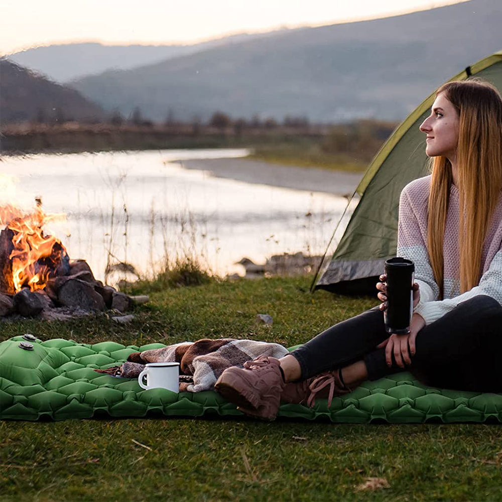 Inflatable Cushion Outdoor Camping Sleeping Pad Portable Soft TPU Air Mattress