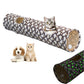 Pet Cat Collapsible Self-Luminous Tunnel Toy with Plush Ball for Small Animals Pets
