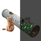 Pet Cat Collapsible Self-Luminous Tunnel Toy with Plush Ball for Small Animals Pets