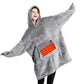 Unisex Heated Hooded Blanket Wearable Blanket Hoodie