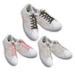 3 Pairs Unisex Elastic No Tie Shoe Laces Screw Shoelaces Lazy Shoe Lace