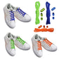 3 Pairs Unisex Elastic No Tie Shoe Laces Screw Shoelaces Lazy Shoe Lace