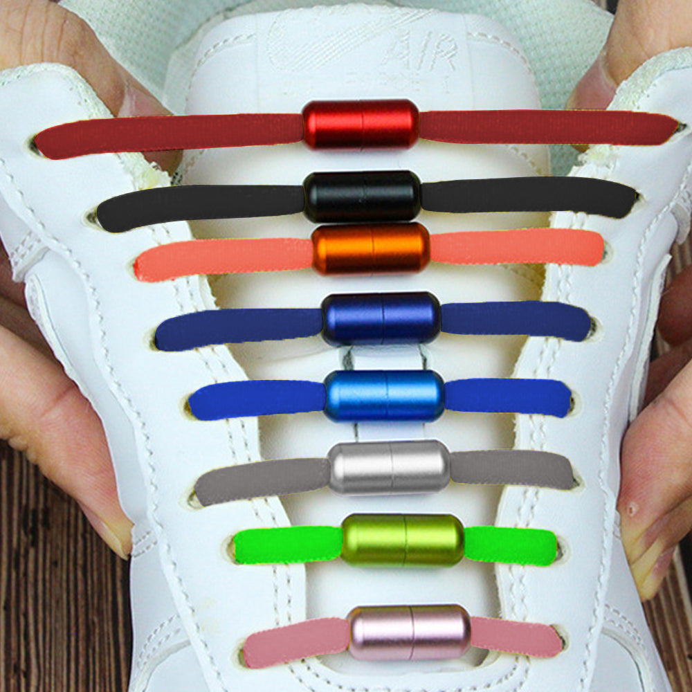 3 Pairs Unisex Elastic No Tie Shoe Laces Screw Shoelaces Lazy Shoe Lace
