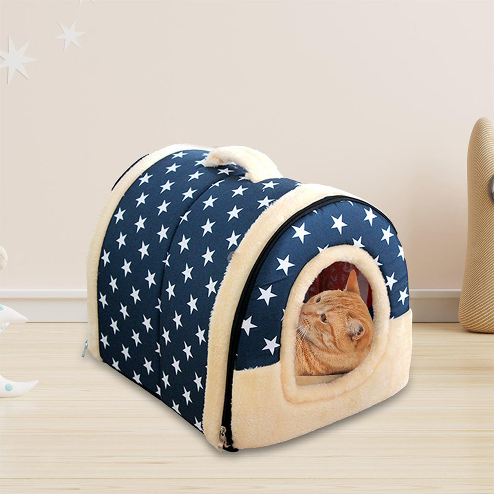2-in-1 Foldable Pet Beds with Removable Cushion
