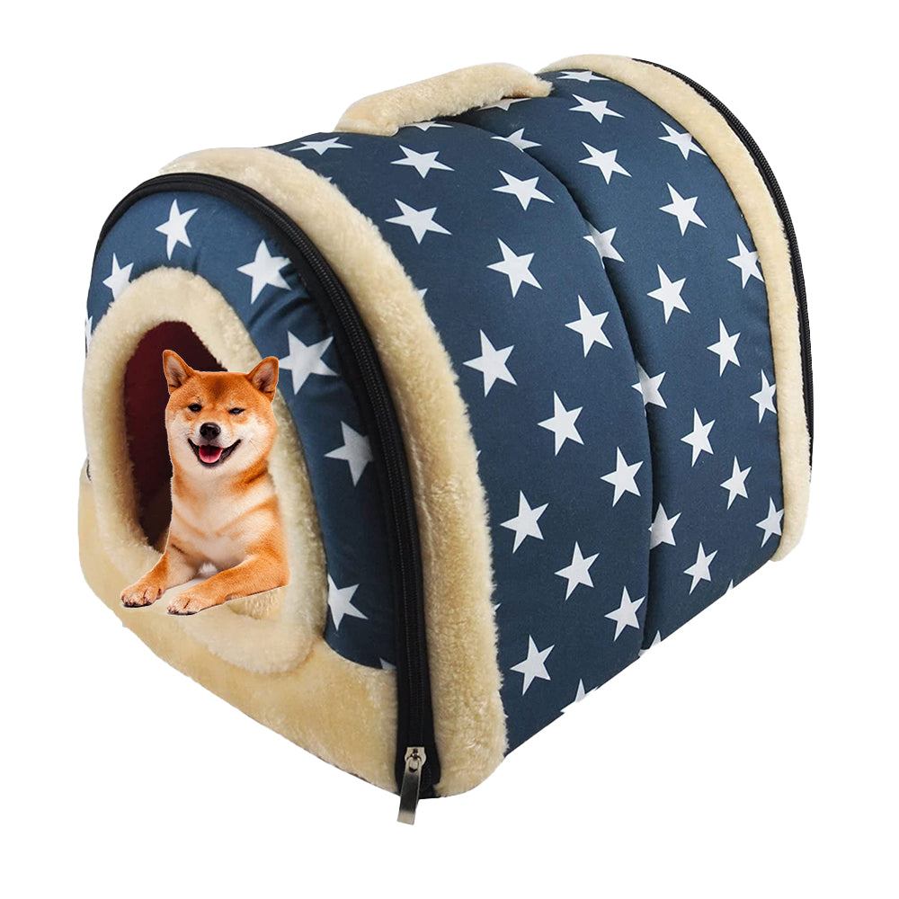 2-in-1 Foldable Pet Beds with Removable Cushion
