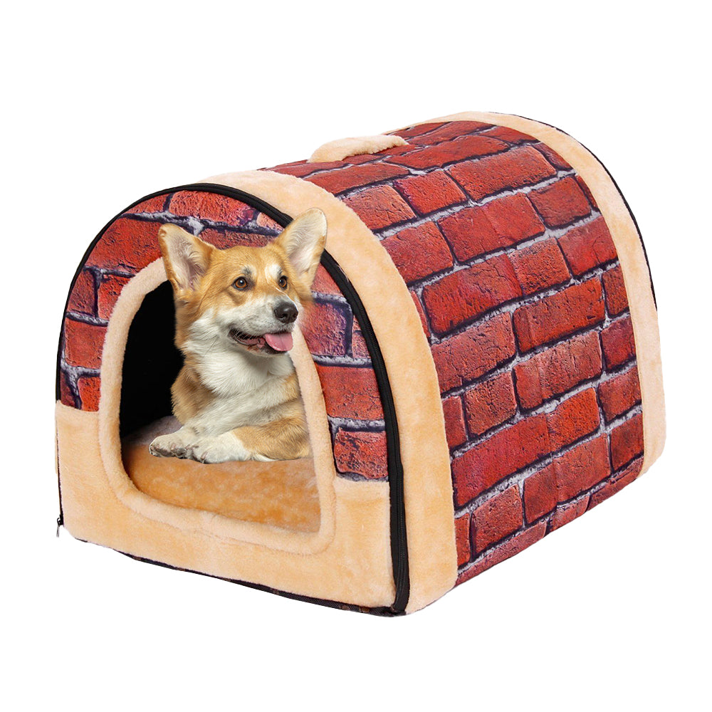 2-in-1 Foldable Pet Beds with Removable Cushion