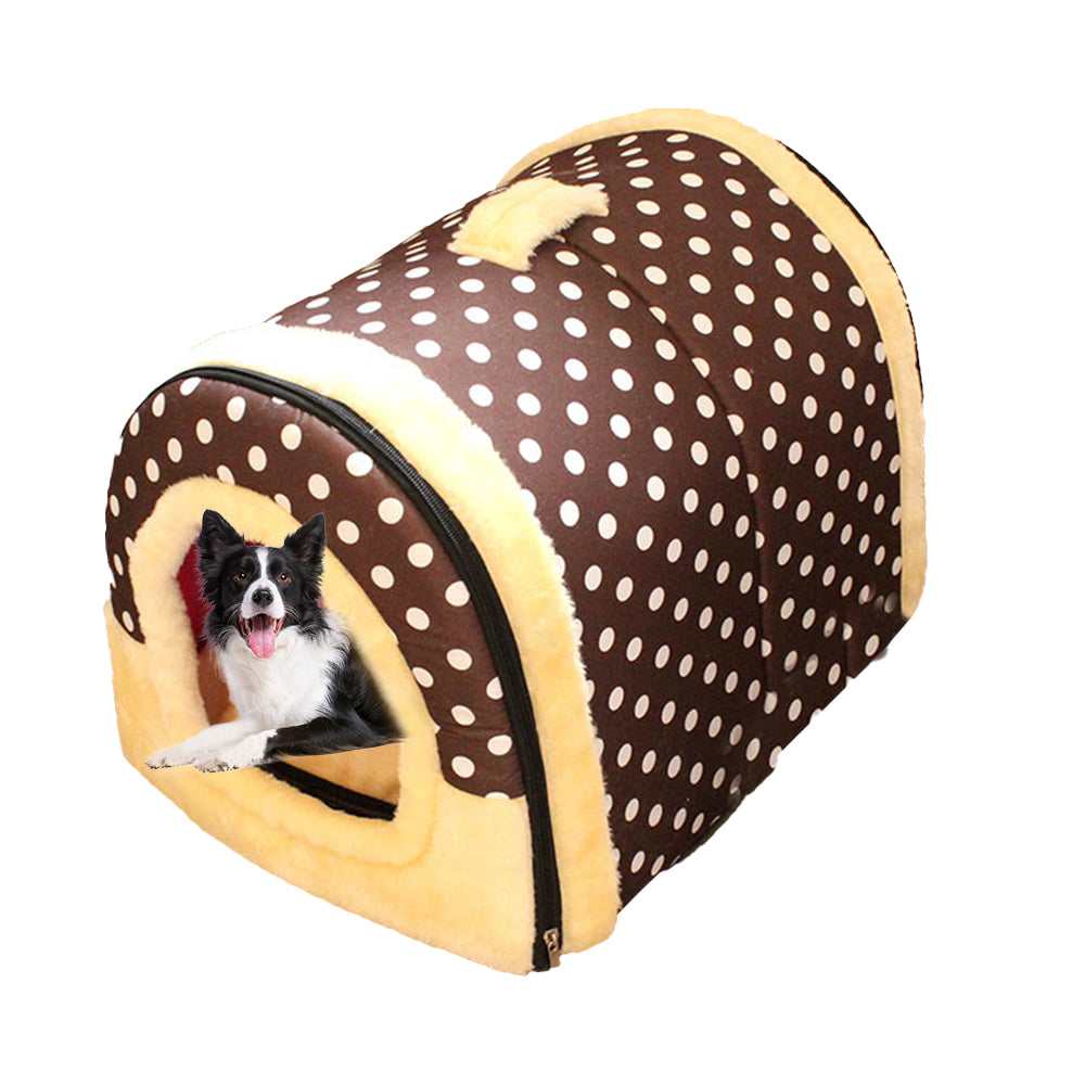 2-in-1 Foldable Pet Beds with Removable Cushion