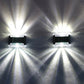 4 Pcs Solar Wall Lamp Outdoor Garden Wall LED Light Up and Down for Backyard