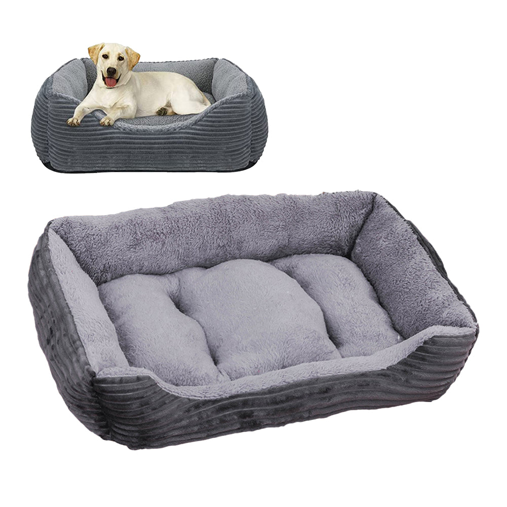 Rectangle Plush Pet Bed Dog Sofa Cozy Puppy Cat Bed