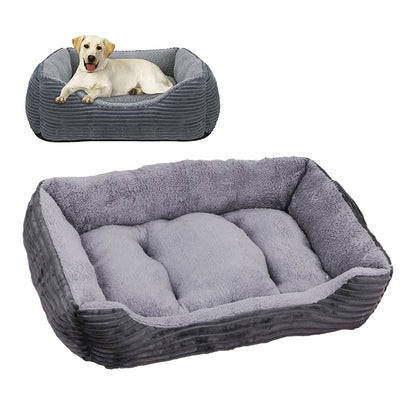 Rectangle Plush Pet Bed Dog Sofa Cozy Puppy Cat Bed