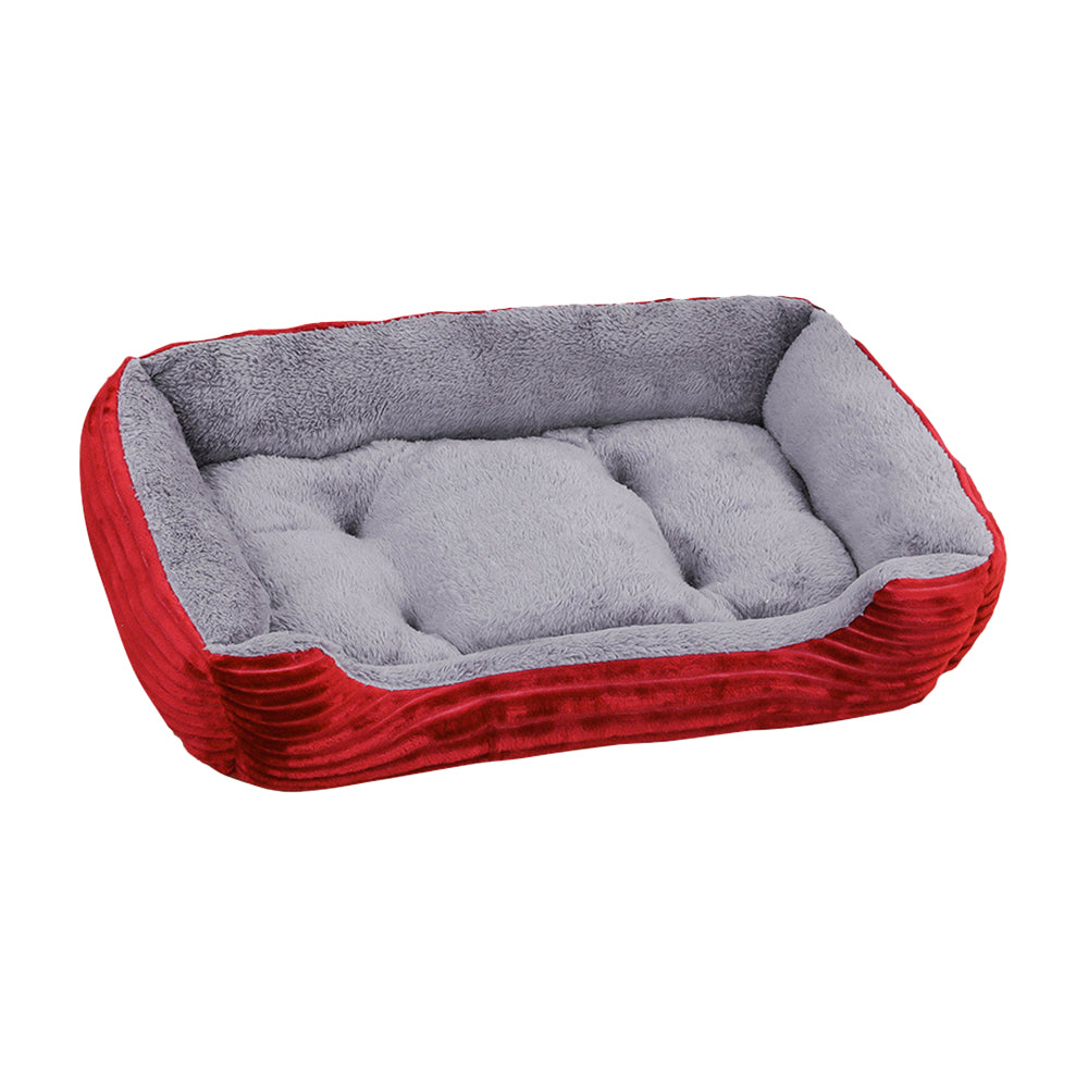 Rectangle Plush Pet Bed Dog Sofa Cozy Puppy Cat Bed