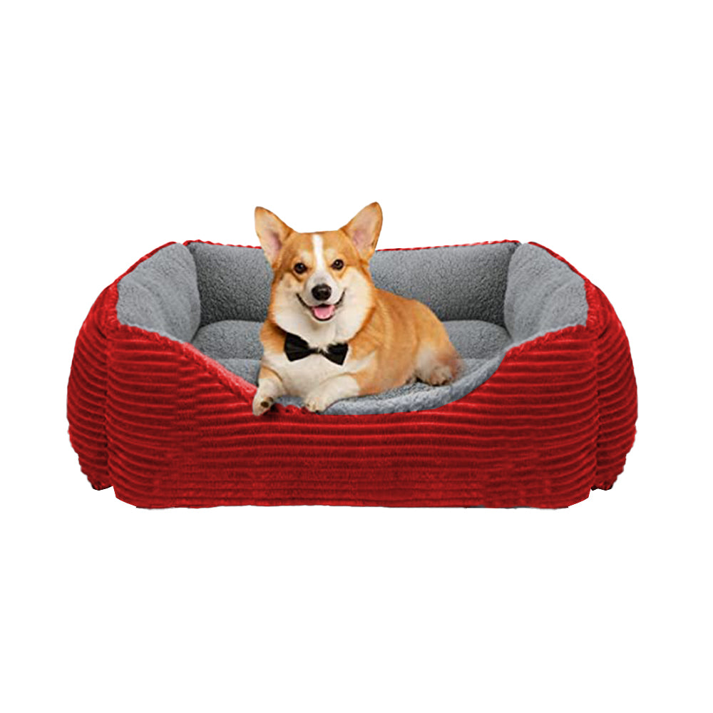 Rectangle Plush Pet Bed Dog Sofa Cozy Puppy Cat Bed