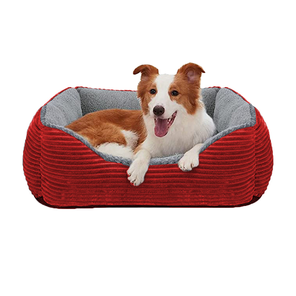 Rectangle Plush Pet Bed Dog Sofa Cozy Puppy Cat Bed